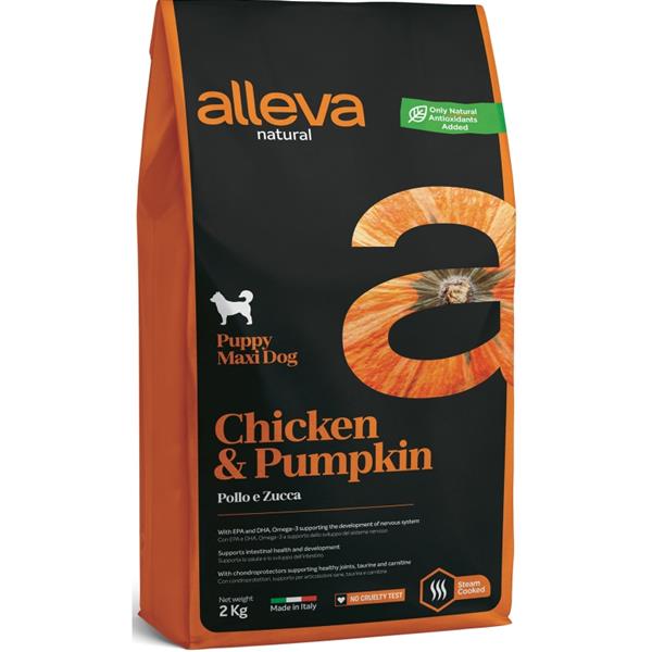 DIUSA SA ALLEVA NATURAL Dog Dry Puppy Chicken&Pumpkin Maxi 2kg