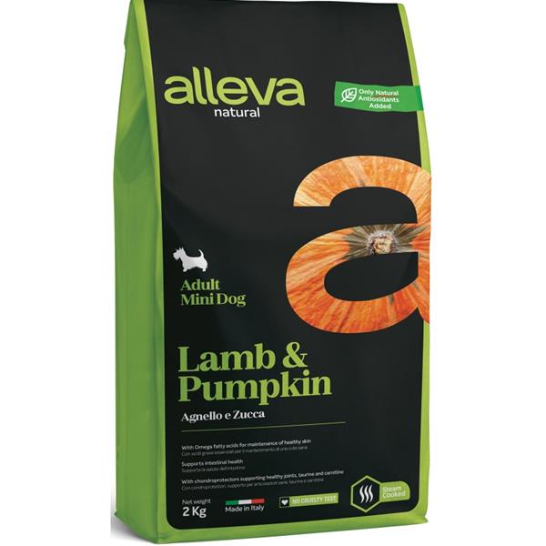 DIUSA SA ALLEVA NATURAL Dog Dry Adult Lamb&Pumpkin Mini 2kg