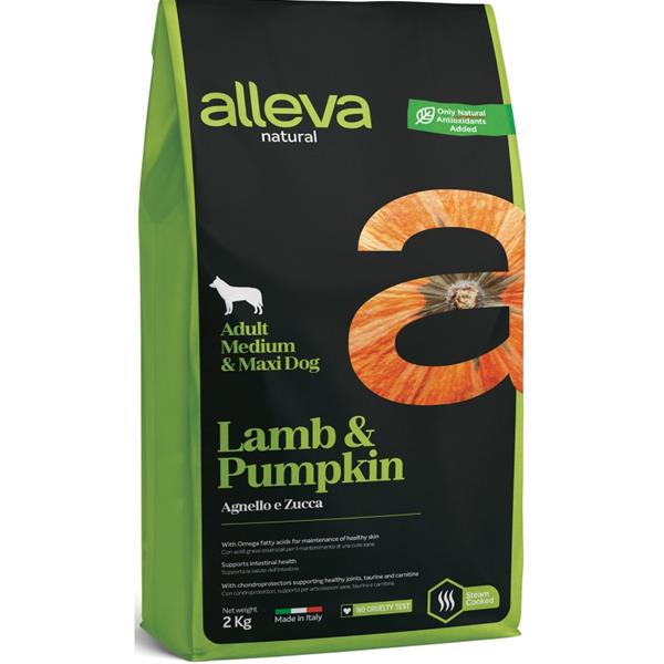 DIUSA SA ALLEVA NATURAL Dog Dry Adult Lamb&Pumpkin Medium/Maxi 2kg