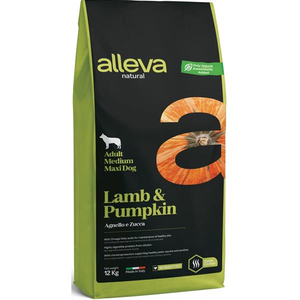 DIUSA SA ALLEVA NATURAL Dog Dry Adult Lamb&Pumpkin Medium/Maxi 12kg