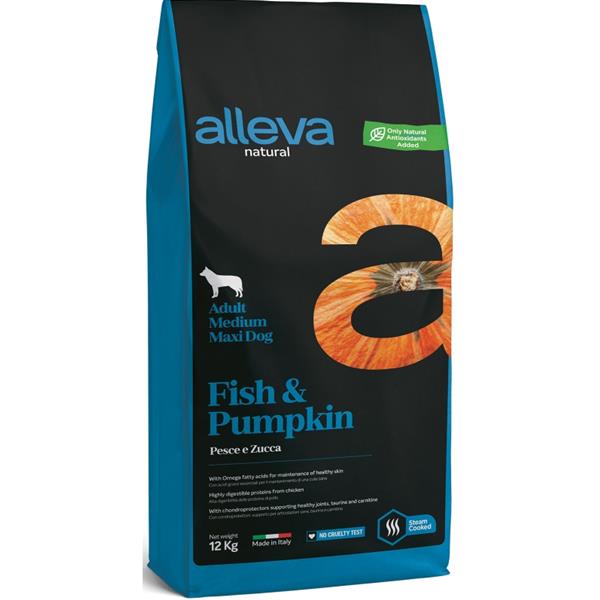 DIUSA SA ALLEVA NATURAL Dog Dry Adult Fish&Pumpkin Medium/Maxi 12kg