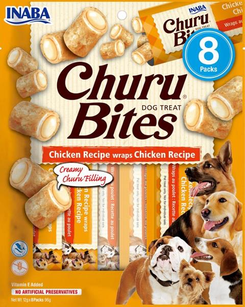 INABA-FOODS (EUROPE) GmbH Inaba Churu Bites dog snack kuře a tuňák 8x 12g