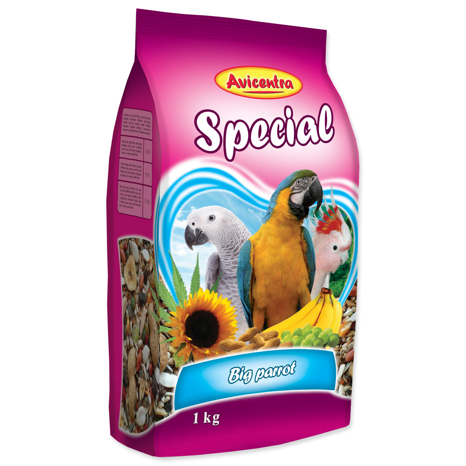 AVICENTRA speciál pro velké papoušky 1 kg