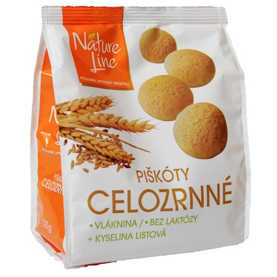 Pečivárne Liptovský Hrádok Celozrnné piškóty 120 g