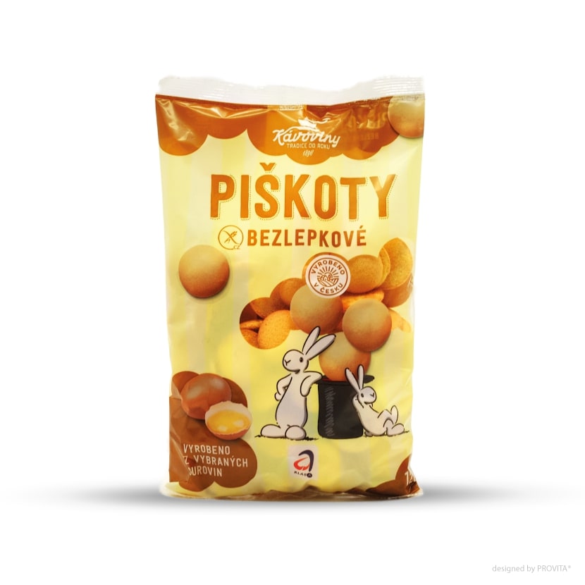 KÁVOVINY akciová společnost Piškoty bezl. 120g KÁVOVINY