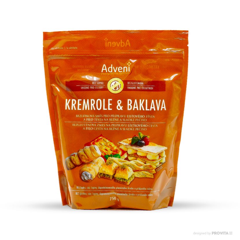 ADVENI MEDICAL Směs na pečení Kremrole & Baklava bezl. 750g ADVENI