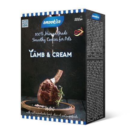 SMOOKIES Premium LAMB - jehněčí sušenky 100% human grade, 200g