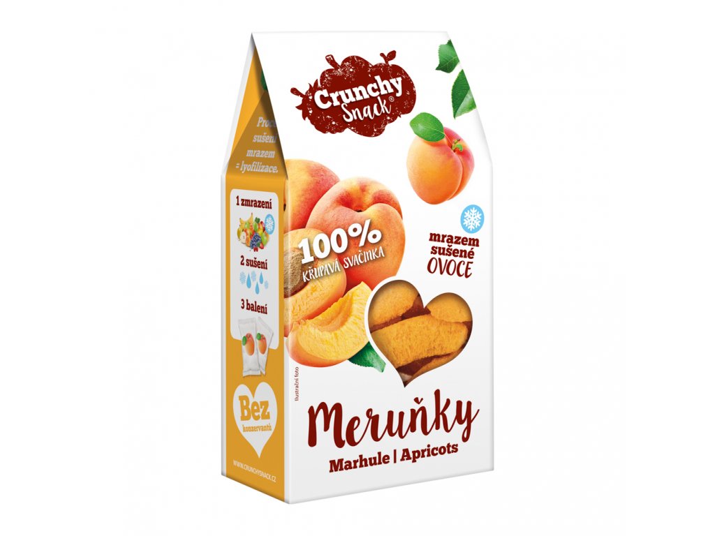 Ovoce suš. mraz. meruňky plátky bezl. 15g CRUNCHY SNACK