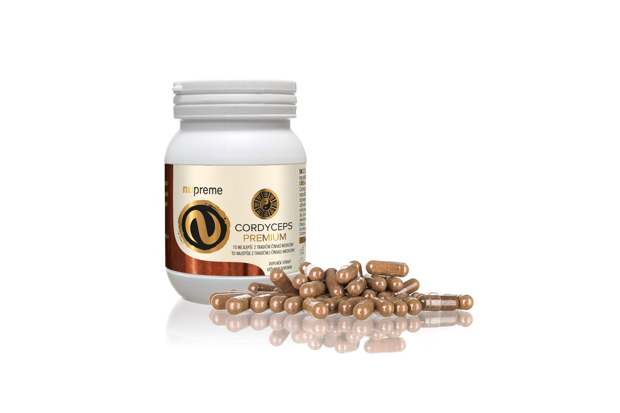 Cordyceps EXTRACT prémium 100 kapslí - Nupreme 45g