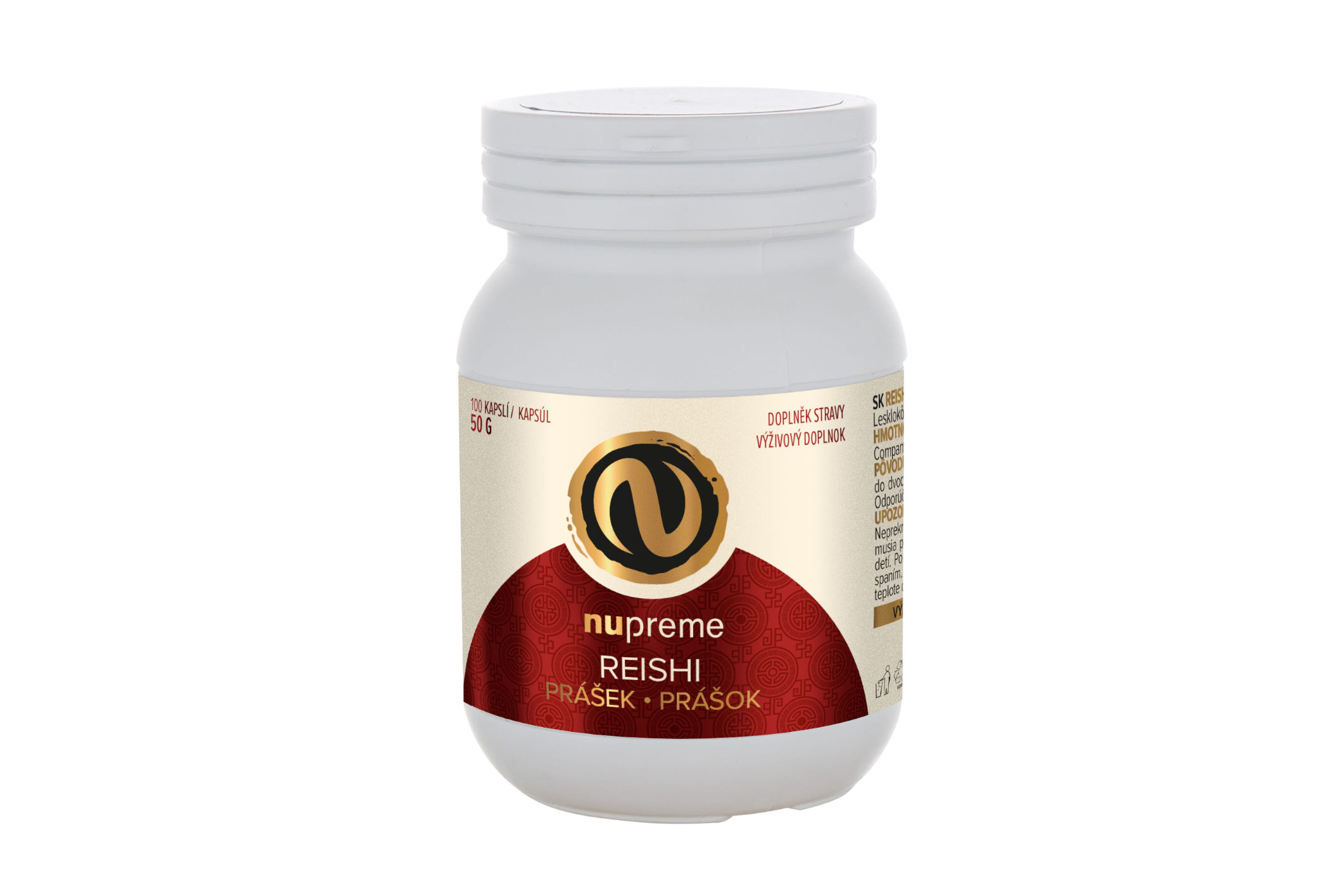 Reishi BIOMASA 100 kapslí - Nupreme 50g