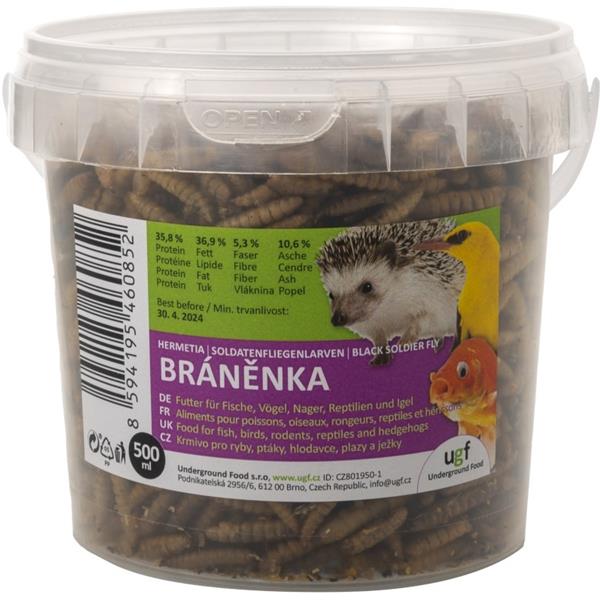 Underground Food s.r.o. Bráněnka sušené larvy UGF 500ml