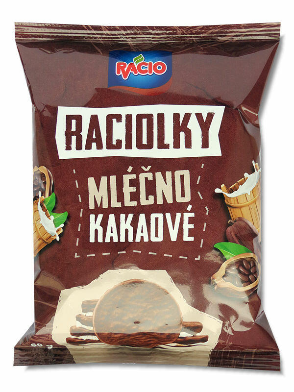 Raciolky mléčnokakaové bezl. 60g RACIO