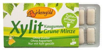 Birkengold Xylitolové žvýkačky spearmint 17g