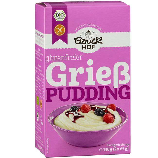 Bauck Hof bio gluténmentes grízpuding 130 g