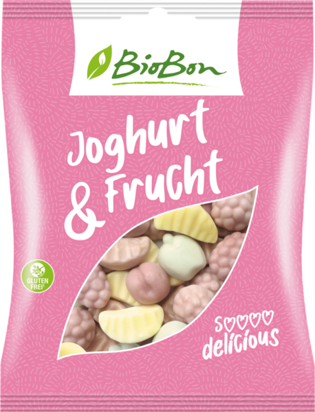 Biobon Jogurt a ovoce bonbony 100g bio