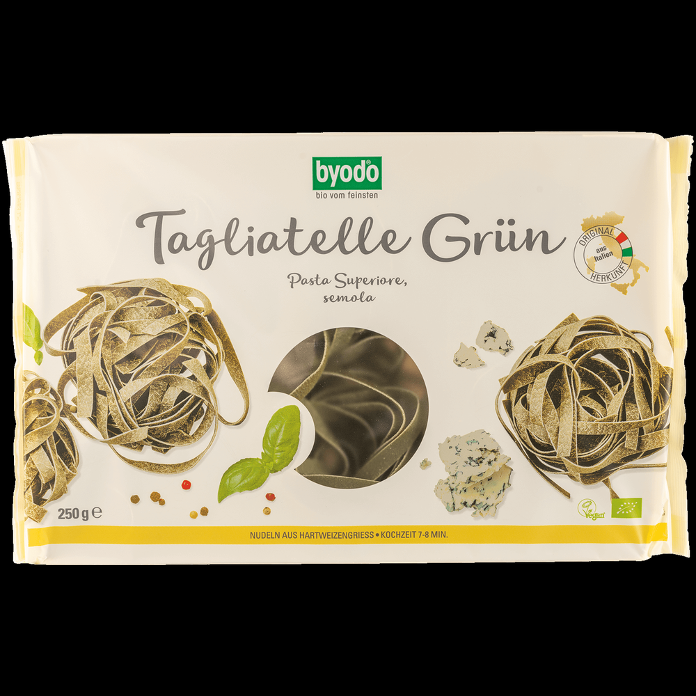 Byodo Tagliatelle zelené semolinové 250g bio