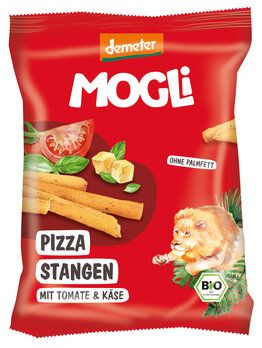 MOGLi Pizza tyčinky s rajčaty a sýrem 75g bio