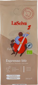 LaSelva Káva espresso Forte zrnková 250g bio