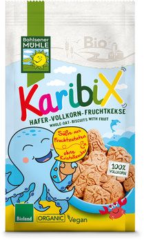 Bohlsener Mühle Karibix Ovesné celozrnné ovocné sušenky 125g bio