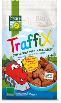 Bohlsener Mühle Traffix Kakaové špaldové celozrnné sušenky 125g bio