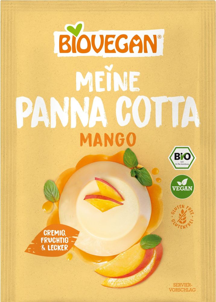 Biovegan Panna cotta mango 38g bio