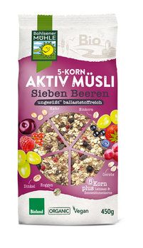 Bohlsener Mühle Aktivní 5zrnné müsli 450G bio