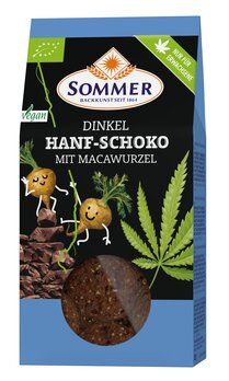 Sommer Konopné sušenky čokoláda, maca 150g bio