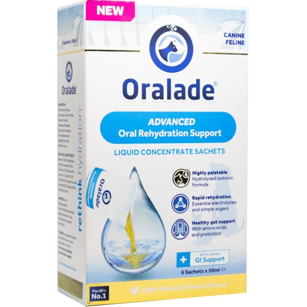 PHARMACOPOLA spol. s r.o. Oralade rehydratační koncentrát pes a kočka 6x50ml