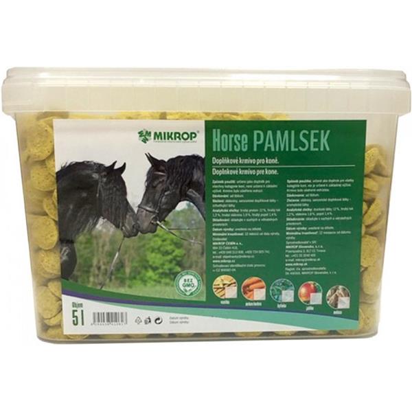 MIKROP ČEBÍN a.s. Mikrop Horse pamlsek pro koně - jablko, kbelík 2,5kg