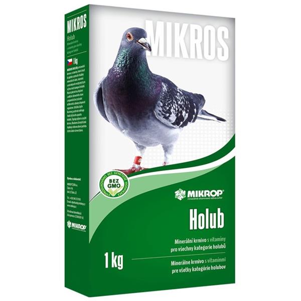 MIKROP ČEBÍN a.s. Mikros Holub - minerální krmivo s vitamíny 1kg