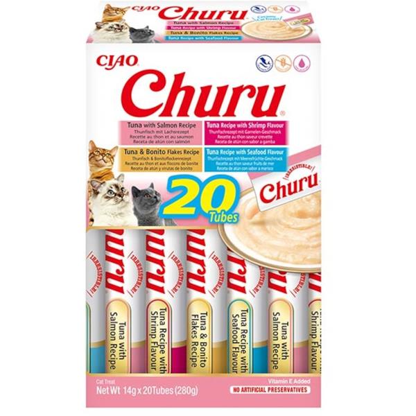 INABA-FOODS (EUROPE) GmbH Inaba Churu cat snack mořské plody multipack 20x 14g