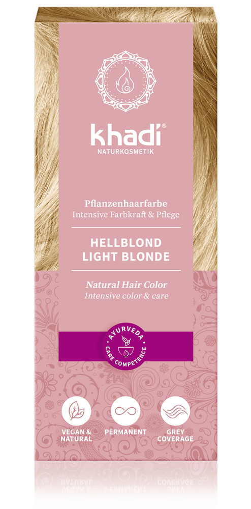 Khadi Světlá blond barva na vlasy 100g eco