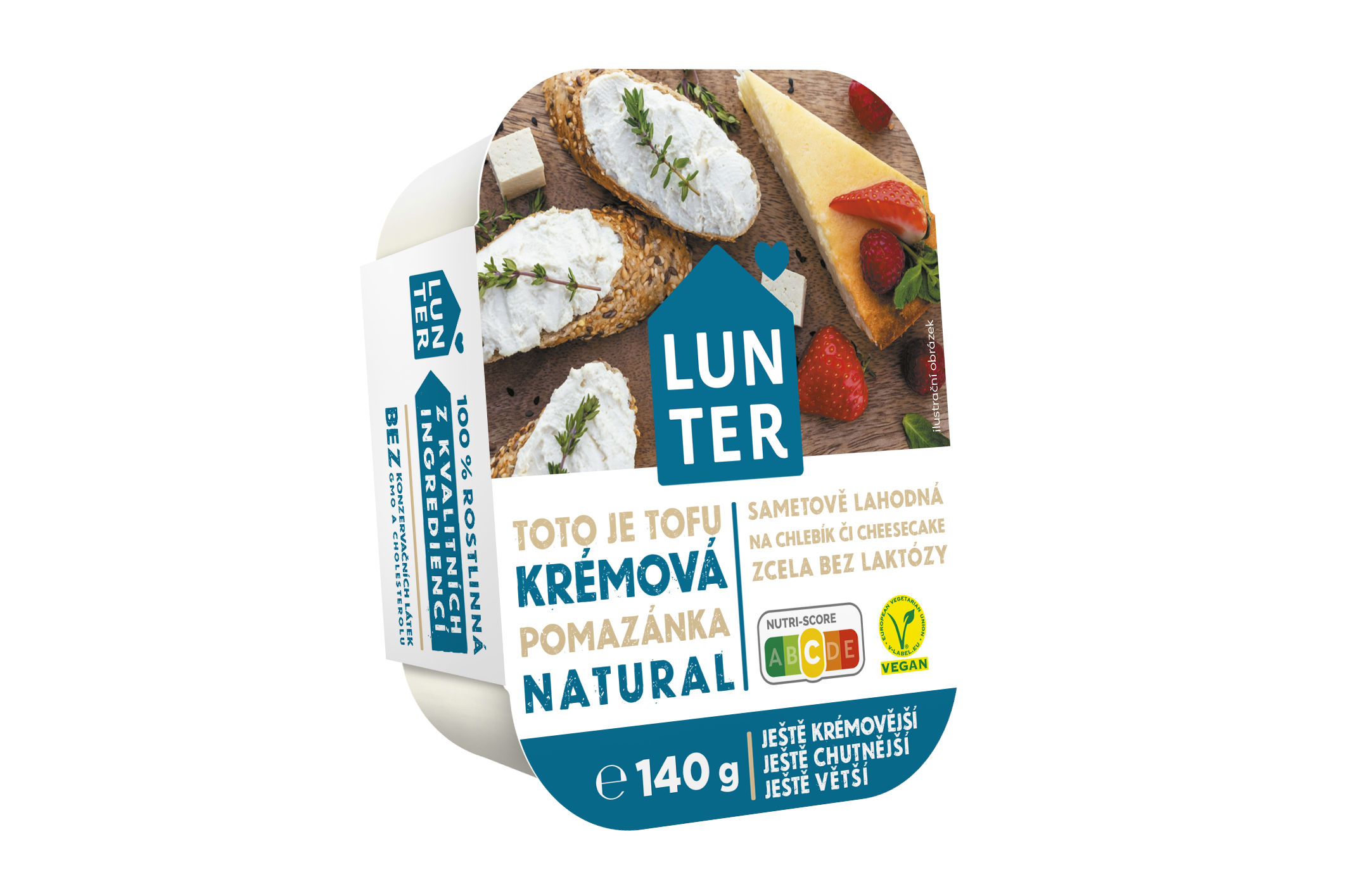 Natural Jihlava Pomazánka tofu krémová natural - Lunter 140g