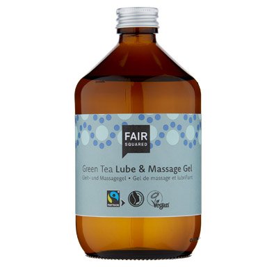 Fair Squared Lubrikační a masážní gel se zeleným čajem 500 ml - veganský a fair trade