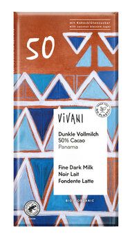 Vivani Tmavá mléčná čokoláda Panama 80 g bio