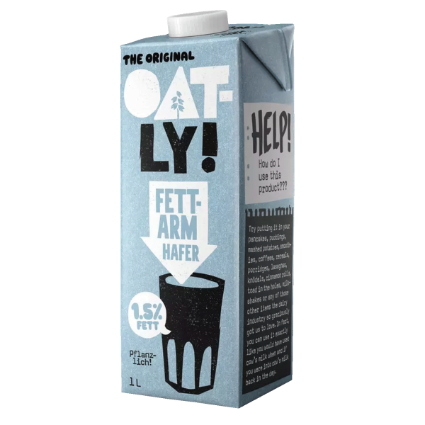 Oatly Ovesný nápoj nízkotučný 1,5% 1l