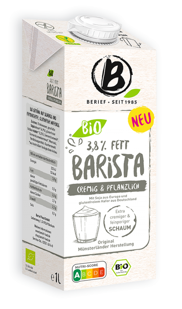 Berief Barista 3,8% tuku bio