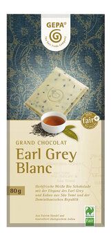 Gepa Čokoláda Earl Grey bílá 80g bio