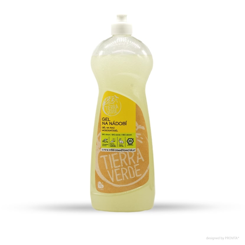 Gel na nádobí-mýdl. ořech citron 1l BIO TIERRA VERDE