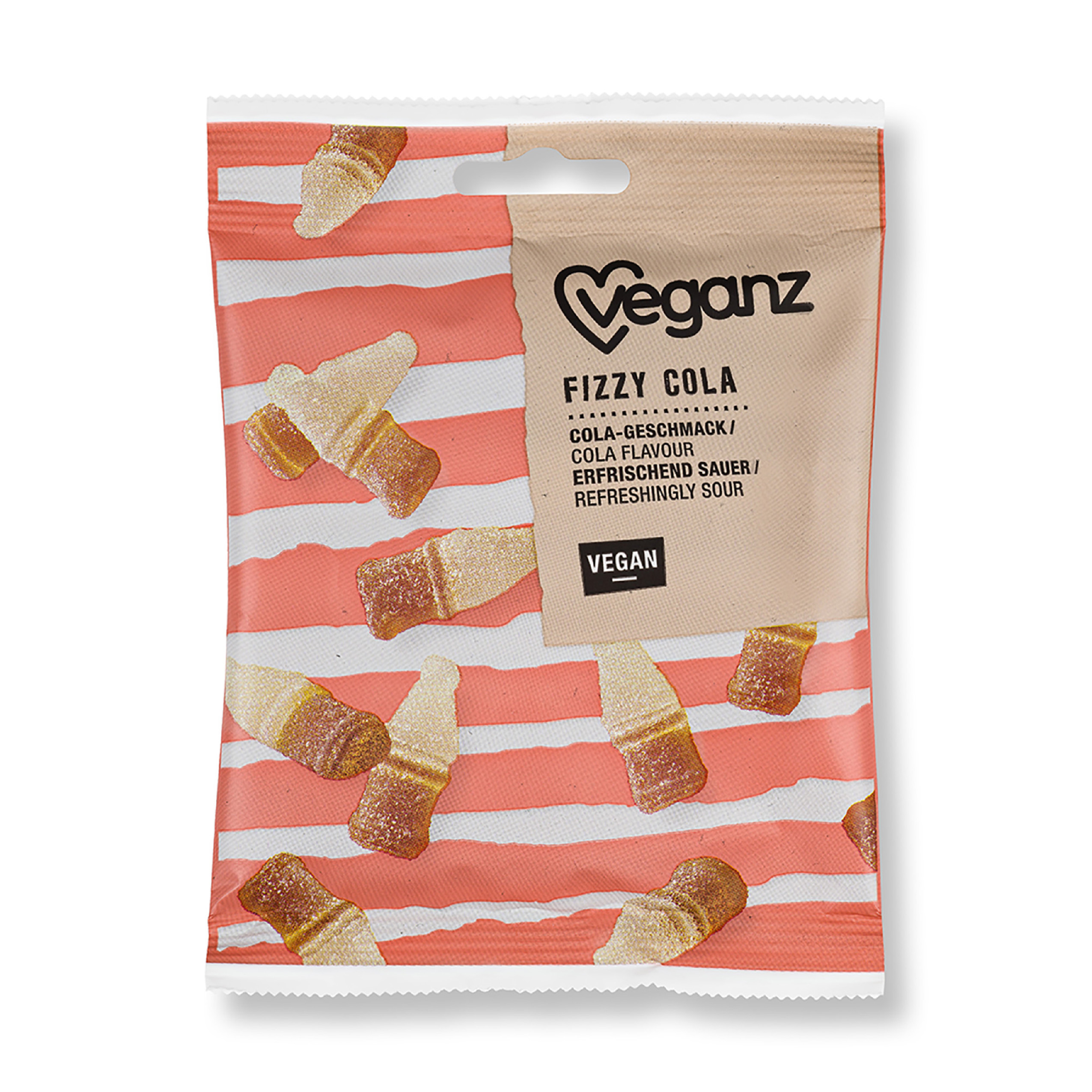 Bonbony gumové Fizzy cola 100 g VEGANZ