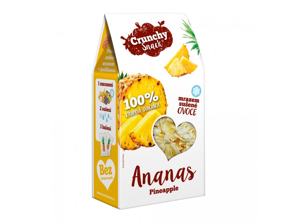 Ovoce suš. mraz. ananas kousky bezl. 20g CRUNCHY SNACK