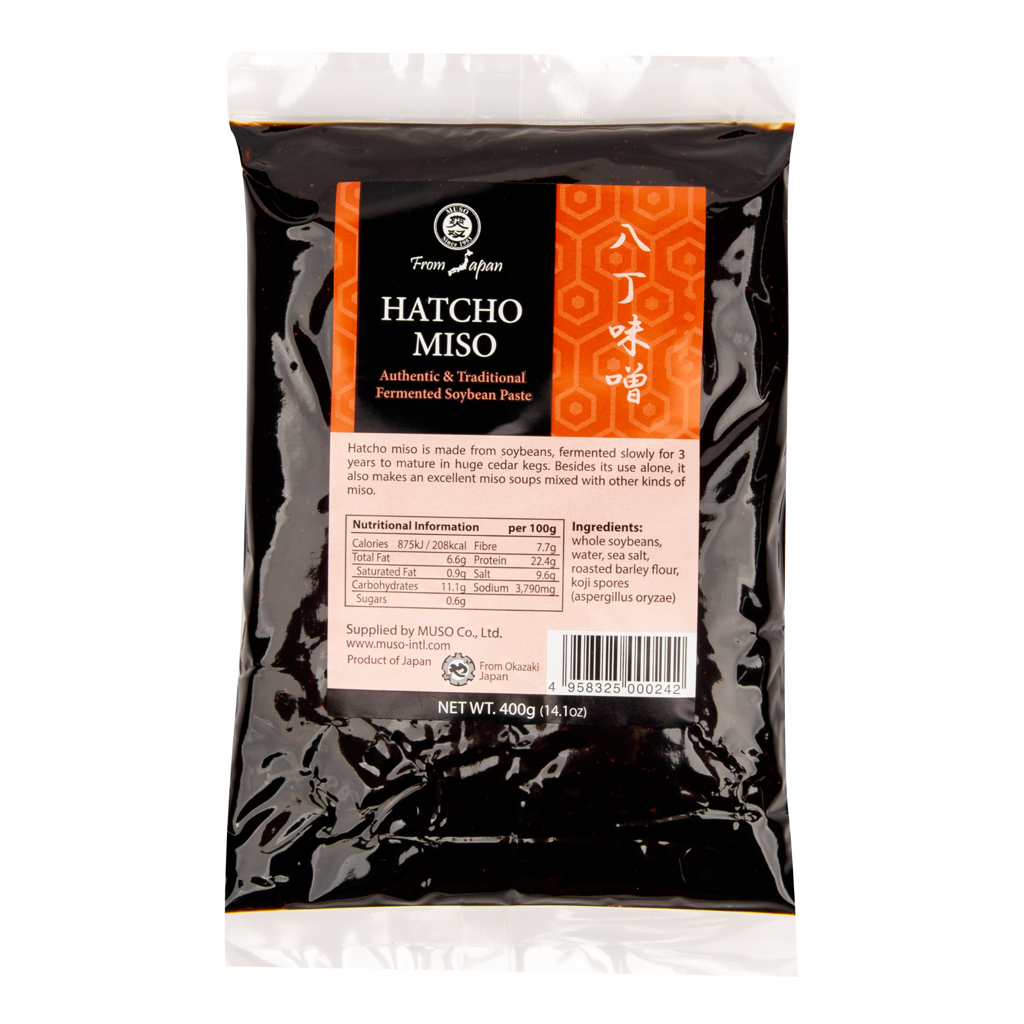 Miso hatcho sója 400 g MUSO