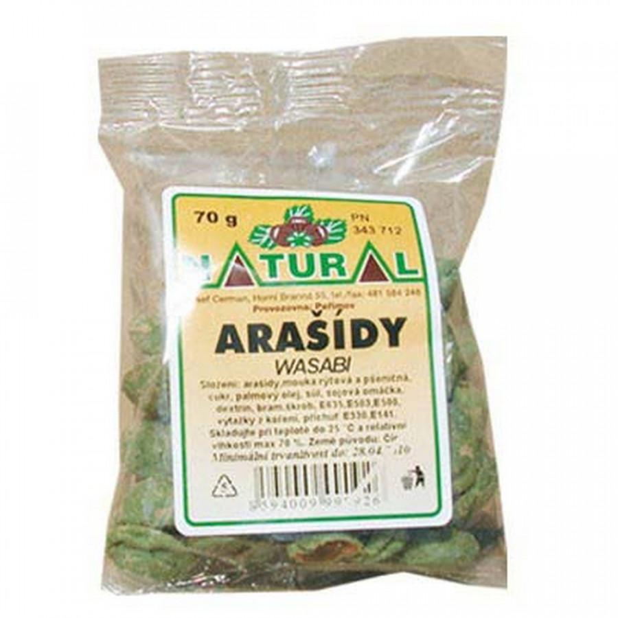 Natural Arašídy Wasabi 70g