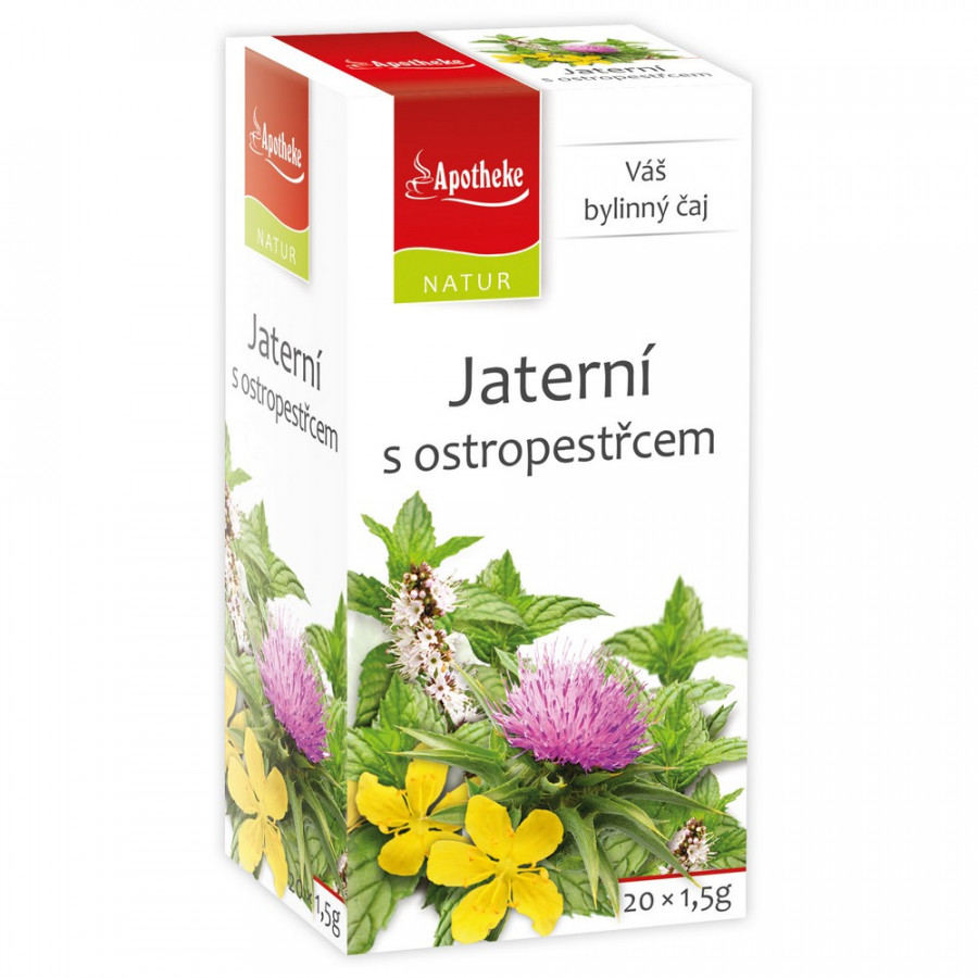 Apotheke Natur NATUR Jaterní s ostropestřcem čaj 20x1,5g