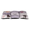 Colorful soft mat PATCHWORK cat 55 x 45 cm gray