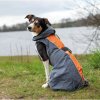 Raincoat SOLID grey/orange