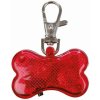 Leuchtanhänger roter Knochen für Hunde 4,5 x 3 cm (RP 2,10 CZK)