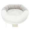 Single-tier round scratching post NURIA 71 cm, - white/gray