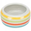Keramická miska proužkovaná (Velikost keramické misky 200 ml/ ø 11 cm, např. morče)
