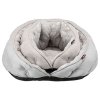 Feather plush cave, grey/silver